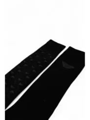 Schwarze Strumpfhose mit Bergmuster