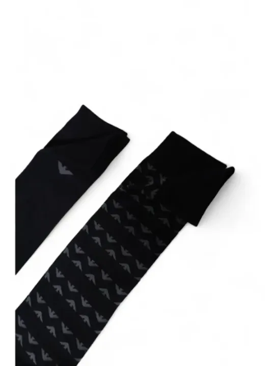 Armani Strümpfe mit Pfeilmuster schwarz