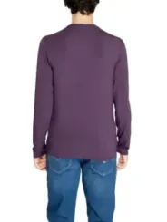 Armani Supima Baumwolle Langarmshirt lila