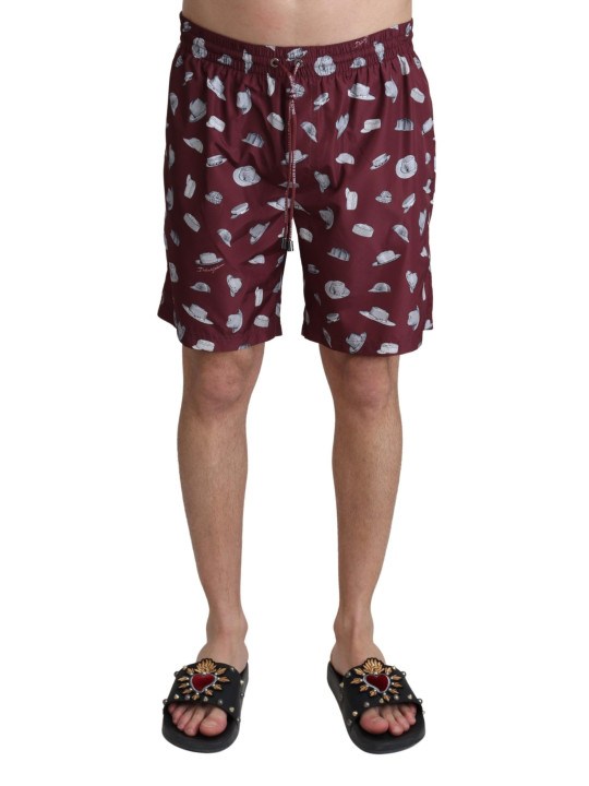 FOR THE günstig Kaufen-Elegant Maroon Beachwear Trunks. Elegant Maroon Beachwear Trunks <![CDATA[Step into summer with sophistication in these Dolce & Gabbana swimming trunks. With an emphasis on both style and comfort, these exclusive trunks are an authentic choice for the dis