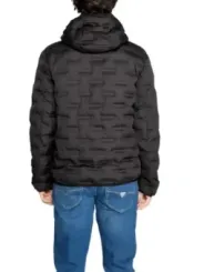 Schwarze gesteppte Replay Daunenjacke Herren