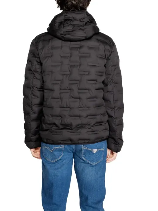 Schwarze gesteppte Replay Daunenjacke Herren