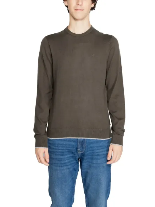 Dunkelbrauner Armani Exchange Herrenpullover