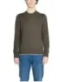 Dunkelbrauner Armani Exchange Herrenpullover