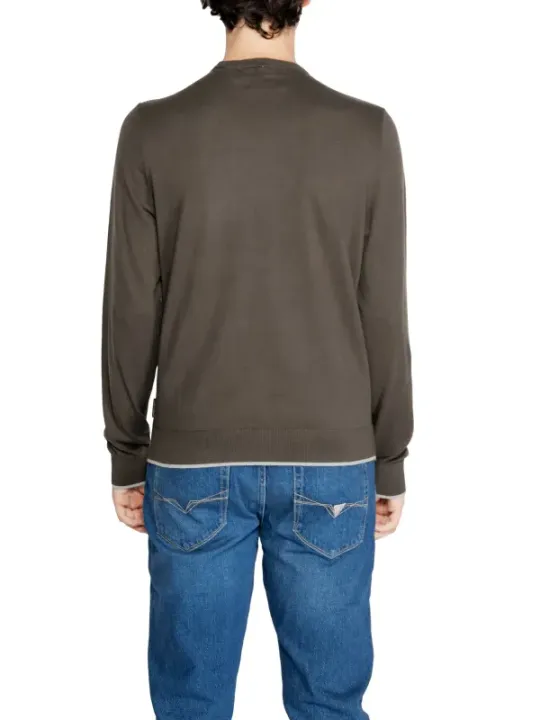 Grauer Armani Exchange Pullover aus Baumwolle