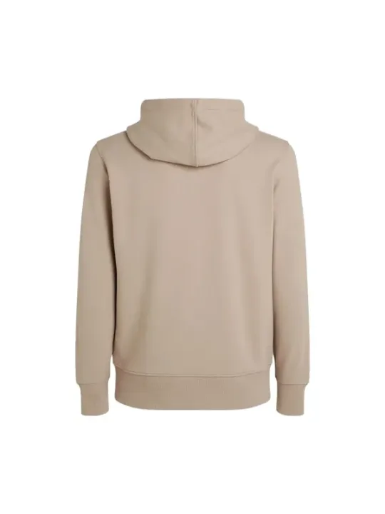 Beiger Kapuzenpullover mit Cowl-Ausschnitt