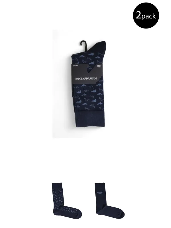 Dunkelgraue Emporio Armani Herrensocken