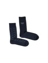 Armani Socken mit Walmuster marineblau