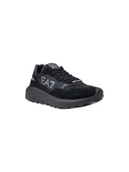 Schwarzer EA7 Laufschuh mit Details