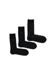 Schwarze Socken mit weißem Logo