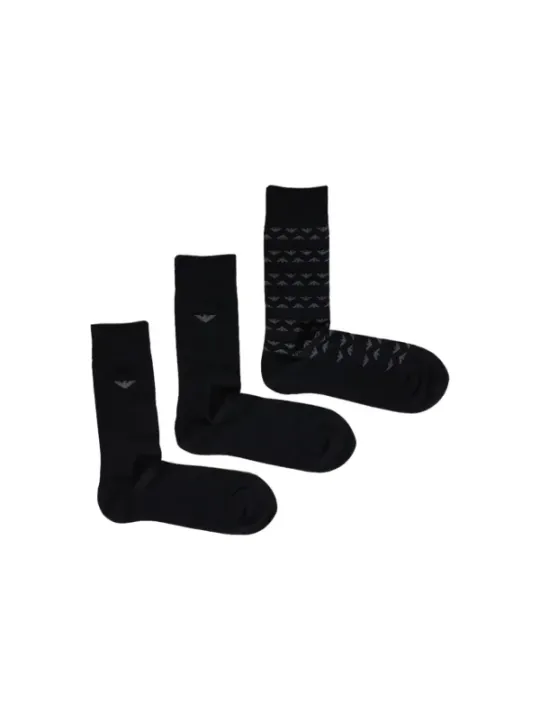 Schwarze Socken mit weißem Logo