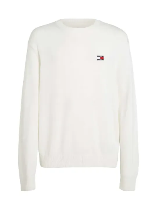 Tommy Hilfiger weißer Logo-Pullover
