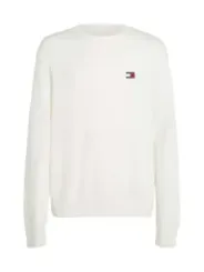 Tommy Hilfiger Elfenbein Baumwollpullover