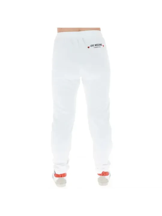 Love Moschino beige Hosen mit Logo