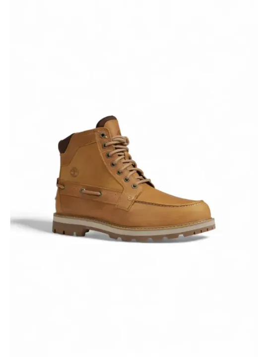 Hellbrauner Timberland Stiefel Seitenansicht