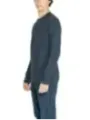 Blauer gerippter Calvin Klein Pullover