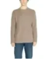Tan gerippter Calvin Klein Pullover