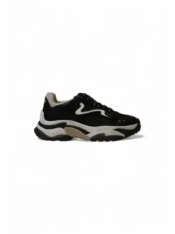 Graue sportliche Low-Top-Sneakers mit Welle