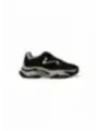 Graue sportliche Low-Top-Sneakers mit Welle