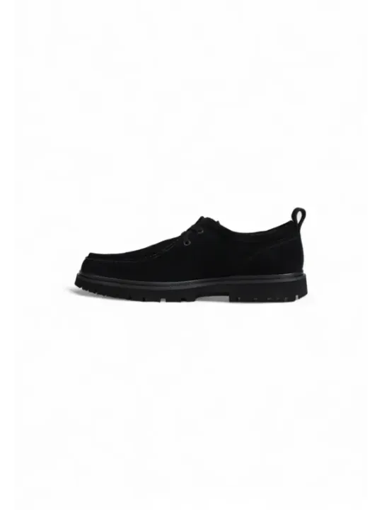 Schwarzer Calvin Klein Schnürschuh seitlich
