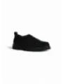 Dunkle Leder Oxford-Schuhe Brogue