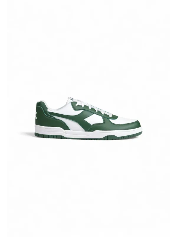 Weiße Diadora 475961 Sneaker grün. Weiße Diadora 475961 Sneaker grün.