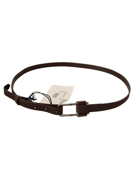 Belts Elegant Brown Fashion Belt with Silver-Tone Buckle 150,00 € 8034067093370 | Planet-Deluxe