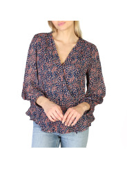 Blau floral gemustertes Damenbluse Pepe Jeans