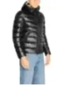 Schwarze Blauer Pufferjacke für Herren