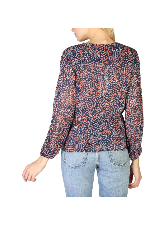 Blau geblümte Damenbluse von Pepe Jeans