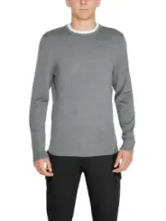 Graues Calvin Klein Langarm-T-Shirt