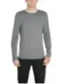 Graues Calvin Klein Langarm-T-Shirt