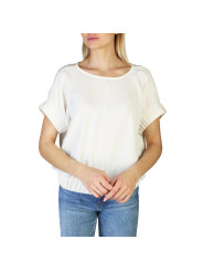 Weiße Bluse mit Rüschenärmeln