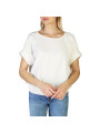 Weiße Bluse mit Rüschenärmeln