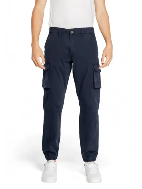 Indigo Cargo Hose mit weichem Bund