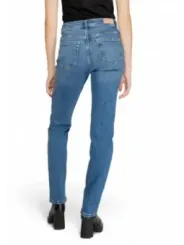 Helle Jeans mit hoher Taille