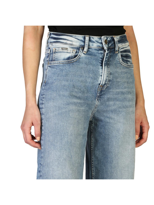 Helle, schmale Cropped Jeans für Damen