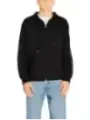 Schwarzer Reißverschluss Kapuzenpullover Armani Exchange