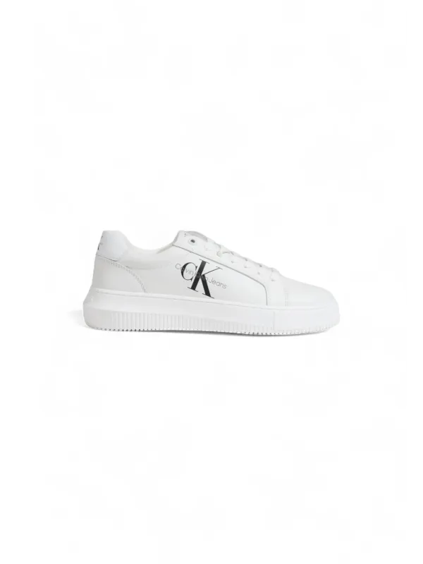 Weiße Calvin Klein Sneakers mit Logo Weiße Calvin Klein Sneakers mit Logo