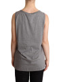 Tops & T-Shirts Elegant Gray Cotton Jersey Sleeveless Tank 300,00 € 8058091979325 | Planet-Deluxe