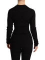 Sweaters Elegant Black Silk Cashmere Cardigan 1.200,00 € 8051124495380 | Planet-Deluxe