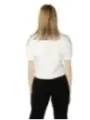 Weißes Baumwoll-T-Shirt mit kurzen Ärmeln