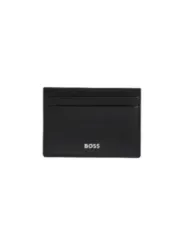 Schwarze BOSS Geldbörse aus Leder