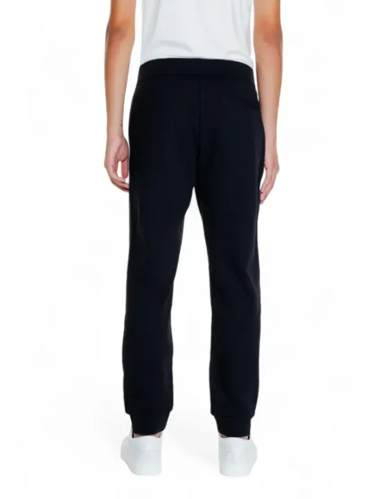 Schwarze Armani Exchange Jogginghose mit Streifen