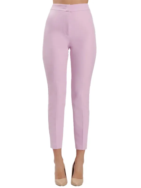 Pinke Capripants mit hoher Taille Pinke Capripants mit hoher Taille