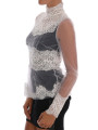 Tops & T-Shirts Elegant White Floral Lace Blouse Top 2.200,00 € 8052087767262 | Planet-Deluxe