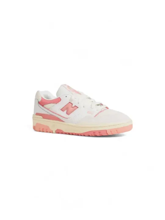 Weiße und rosa Laufschuhe Damen