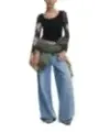 Desigual Jeans mit weitem Bein