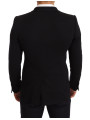 Blazers Elegant Slim Fit Black Cotton Blazer 2.400,00 € 8057155330201 | Planet-Deluxe