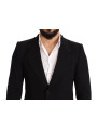 Blazers Elegant Slim Fit Black Cotton Blazer 2.400,00 € 8057155330201 | Planet-Deluxe